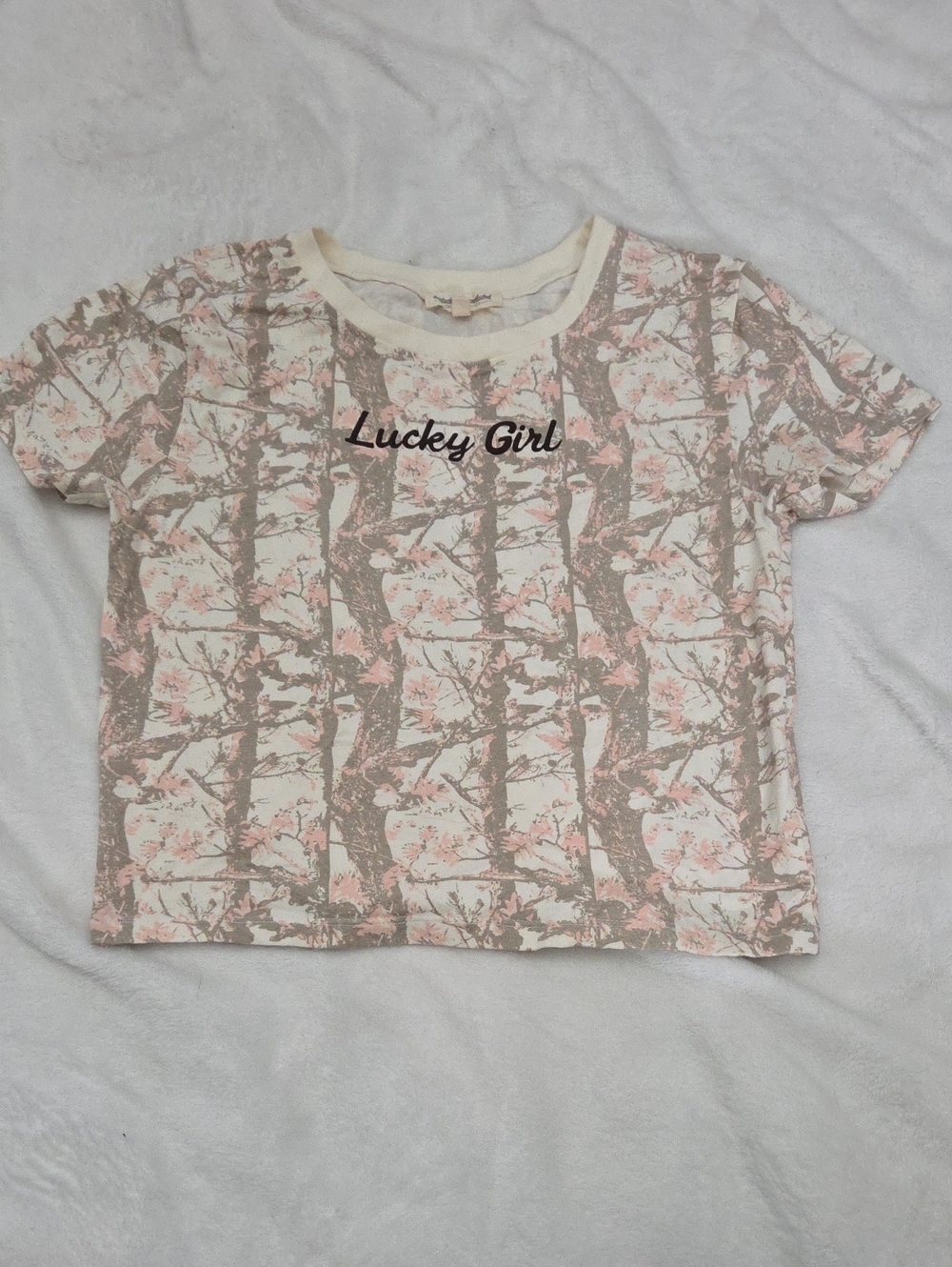 Nwot Attitude Not Included Cameo Cropped Top Size Medium